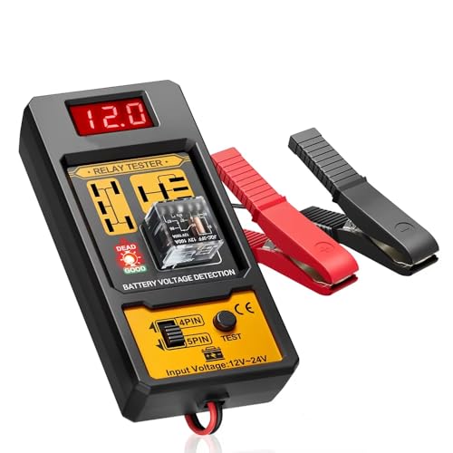 STHIRA® 12V/24V Car Battery Tester & Battery Checker Relay Tester Aermotor STHIRA® 12V/24V Car Battery Tester & Battery Checker Relay Tester Aermotor